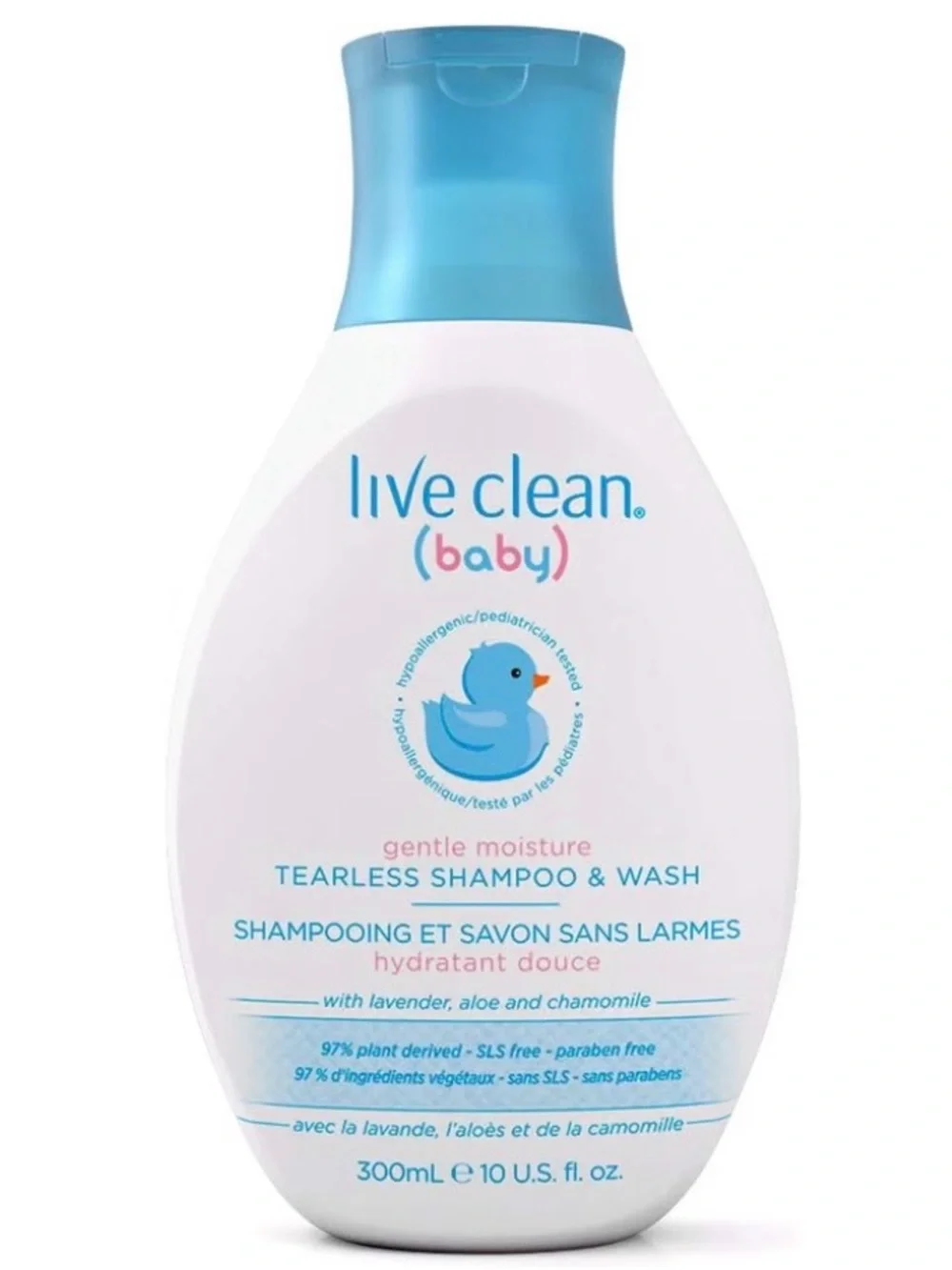 Live Clean Baby Gentle Moisture Tearless Shampoo & Wash, 300 mL (10 fl. oz.)